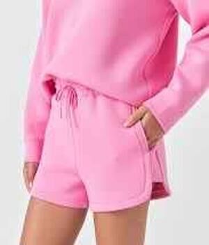 Grey Lab Scuba Athletic Casual Shorts Pink Large L NEW Athleisure Pull-on Track